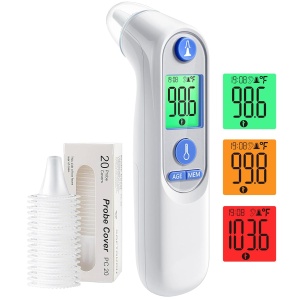Viproud Ear Thermometer with 21 Disposable Probe Covers